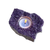 Handcrafted Amethyst Candle Holder