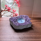 Handcrafted Amethyst Candle Holder
