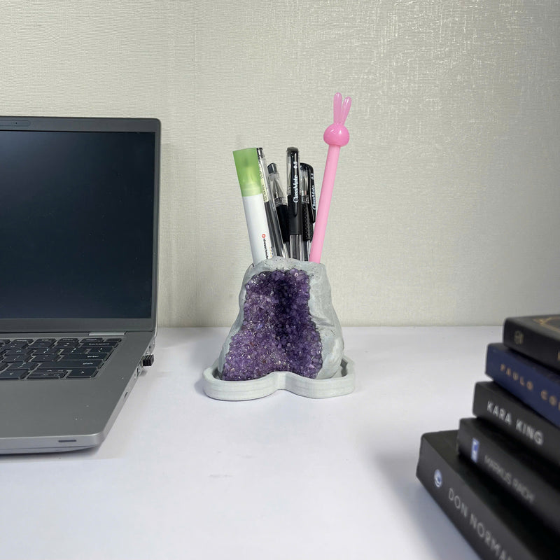 Amethyst Crystal Planter