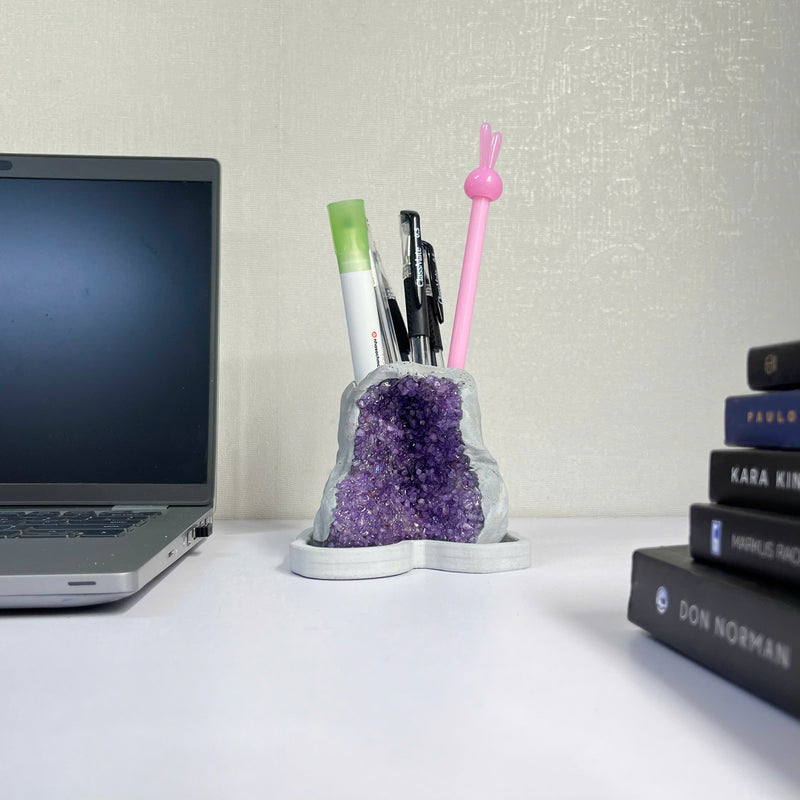 Amethyst Crystal Planter