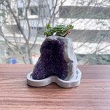 Amethyst Crystal Planter