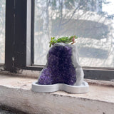 Amethyst Crystal Planter