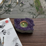 Handcrafted Amethyst Candle Holder
