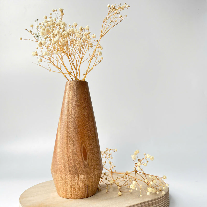 Wooden Flower Vase (ylindrical vase)