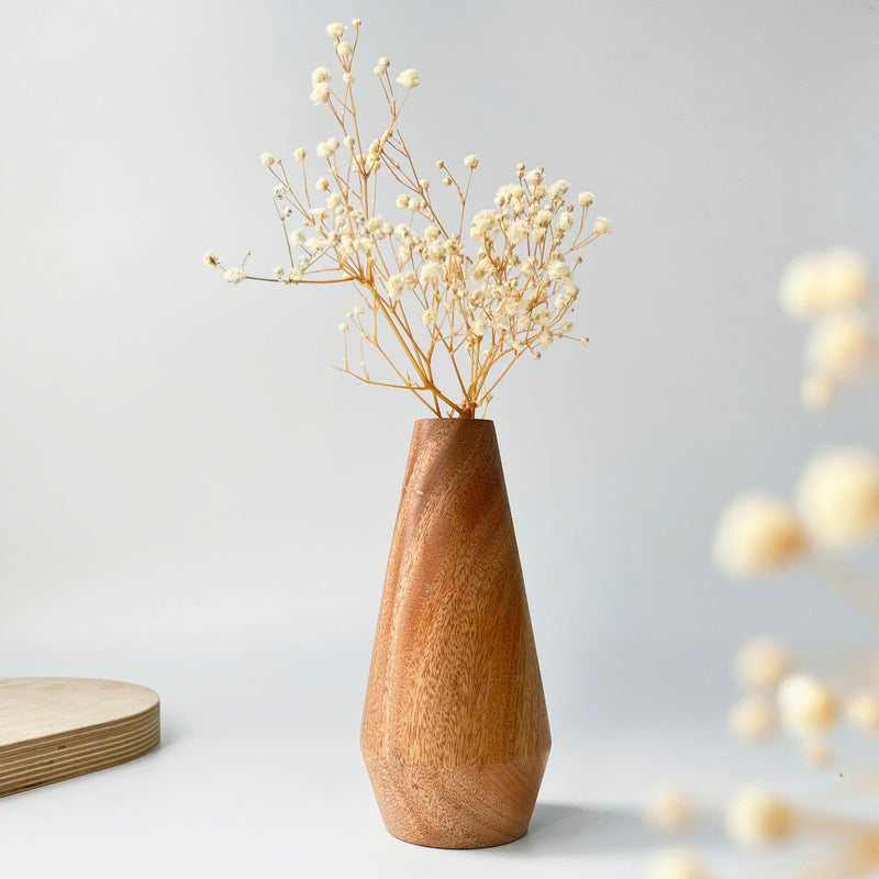 Wooden Flower Vase (ylindrical vase)