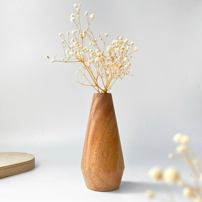 Wooden Flower Vase (ylindrical vase)