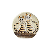 Mini Ceramic Flower Vase (Two Cats)