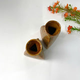 Mini Ceramic Flower Vase (Triangle SH)