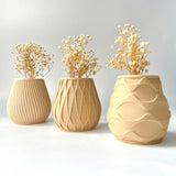 Minimalist Fluted Planter Pot - Set of 3