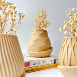 Minimalist Fluted Planter Pot - Set of 3