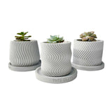 Concrete Plant Pots - Set of 3
