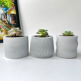 Concrete Plant Pots - Set of 3