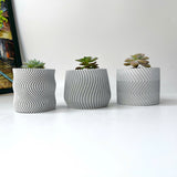 Concrete Plant Pots - Set of 3