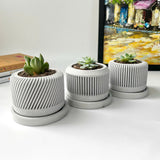 Spiral plant pot - Set of 3
