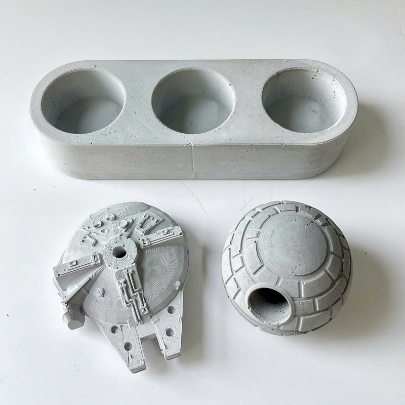 Galaxy candle holder