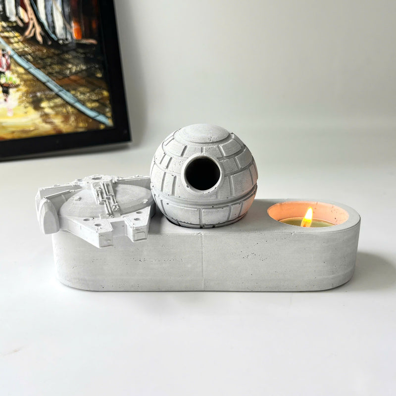Galaxy candle holder