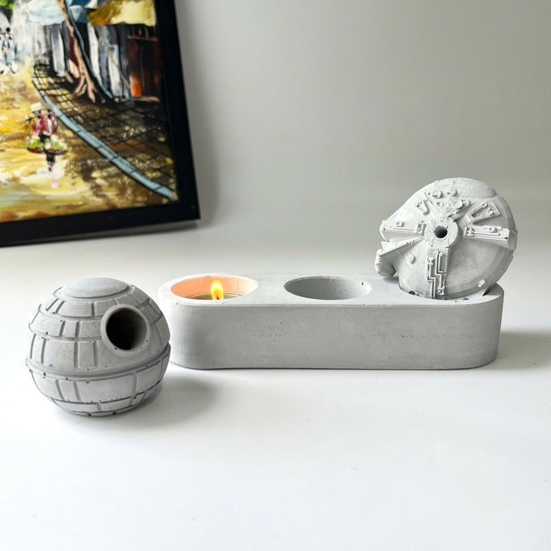 Galaxy candle holder