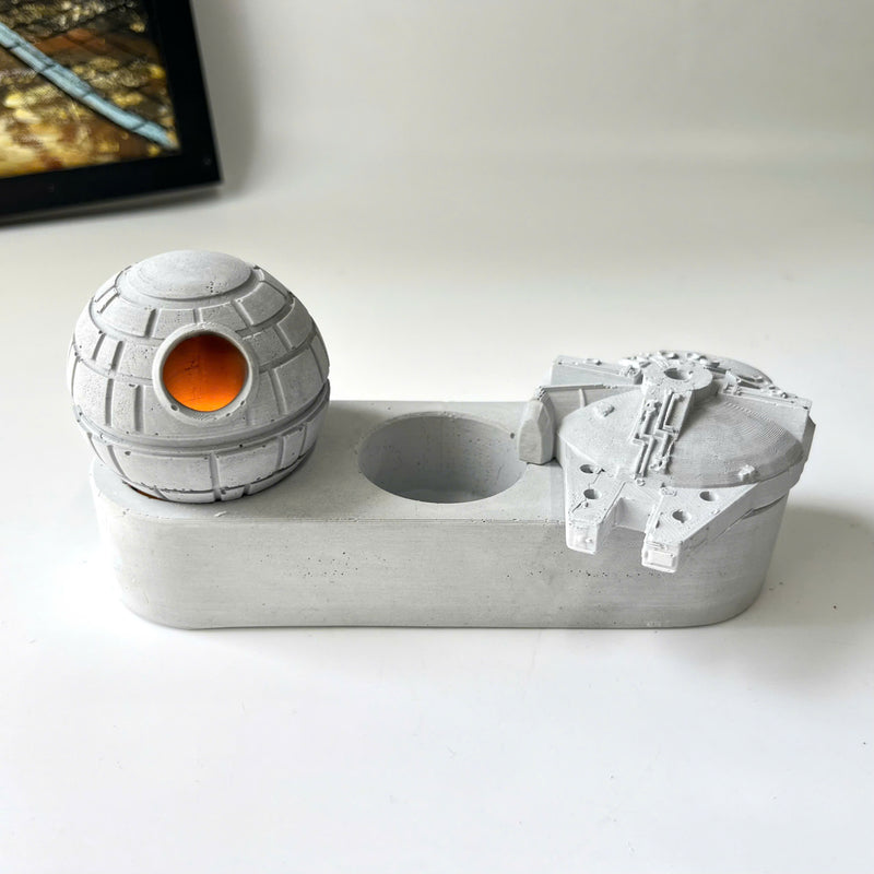 Galaxy candle holder