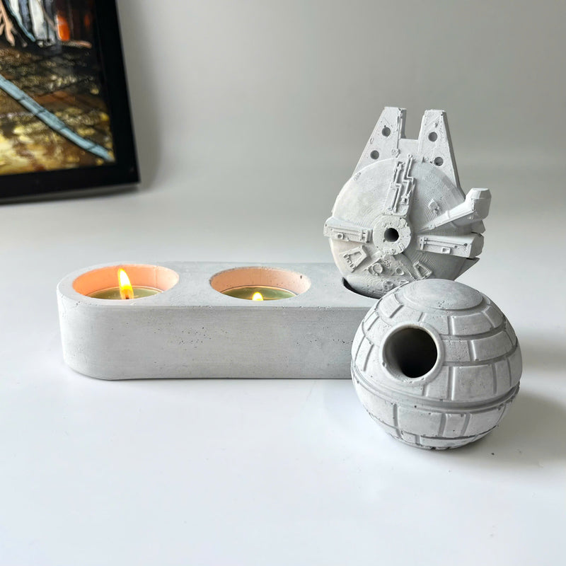 Galaxy candle holder