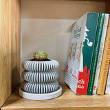 Concrete 3-tier spiral planter