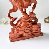 6" Wooden Goat Statue – Decorative Meditation Decor & Small Spiritual Gift for Home or Altar