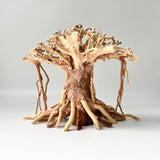 8" Driftwood Bonsai – Banyan Tree Style Decorative Sculpture