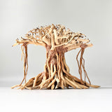 8" Driftwood Bonsai – Banyan Tree Style Decorative Sculpture