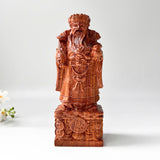 Wood Carved Fu Lu Shou Trio – Fortune, Wealth, and Longevity – Ideal for Home Display or Gifting