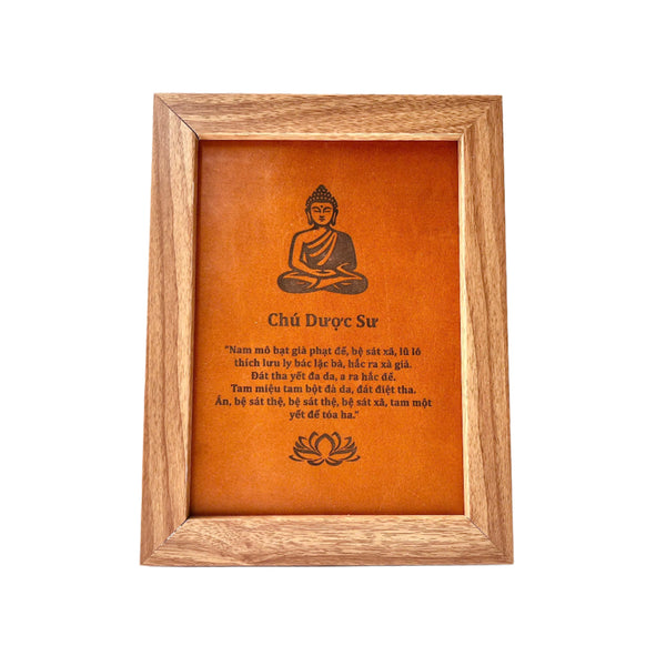 "Chu Duoc Su" Leather Painting