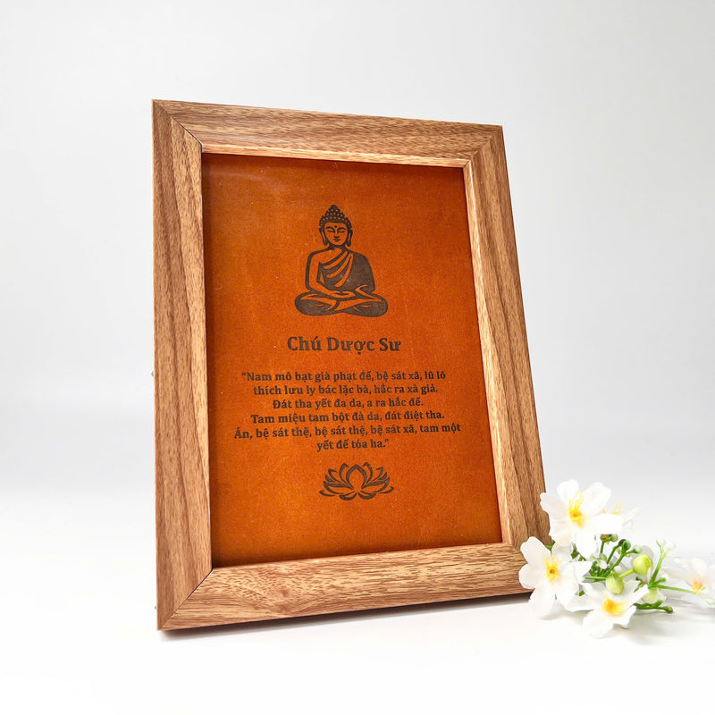 "Chu Duoc Su" Leather Painting