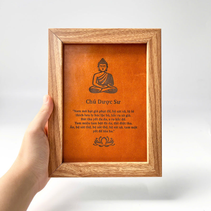 "Chu Duoc Su" Leather Painting
