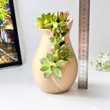 3D-Printed Vertical Grooved Plant Pot