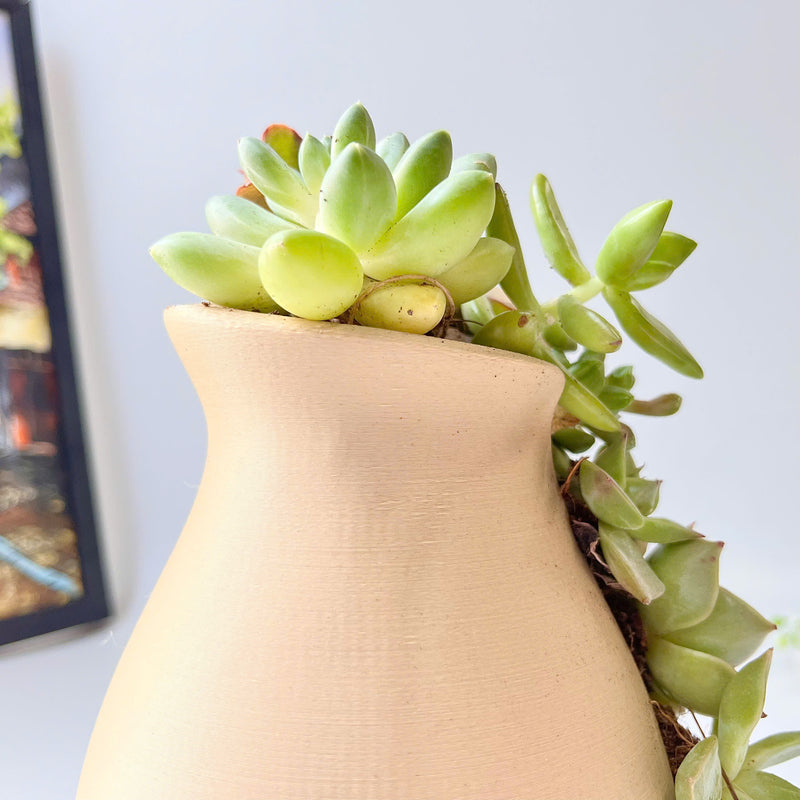 3D-Printed Vertical Grooved Plant Pot