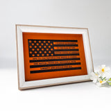 Leather American Flag Painting