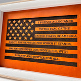 Leather American Flag Painting