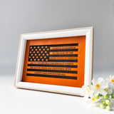 Leather American Flag Painting