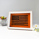 Leather American Flag Painting
