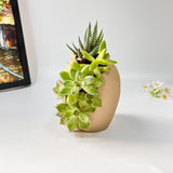 3D-Printed Planter with Wave-Like Grooves