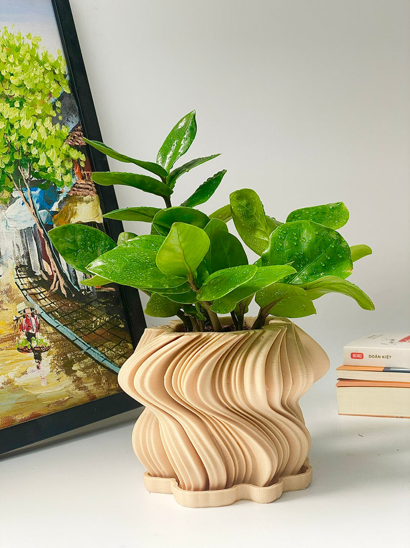 3D-Printed Wavy Planter