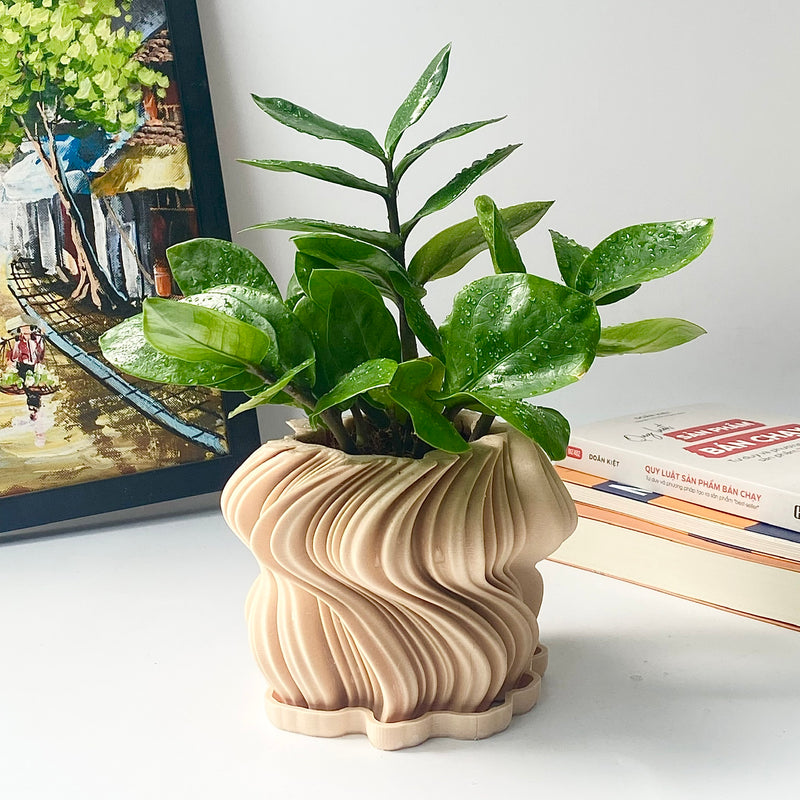 3D-Printed Wavy Planter