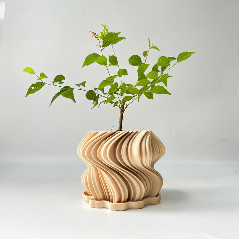3D-Printed Wavy Planter