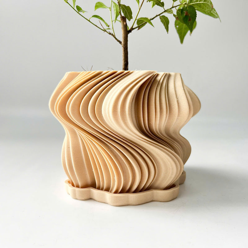 3D-Printed Wavy Planter