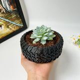 Tire-Shaped Plant Pot
