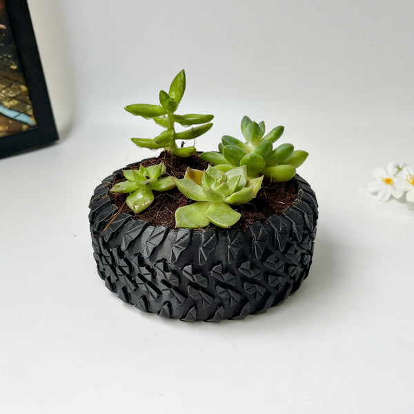 Tire-Shaped Plant Pot