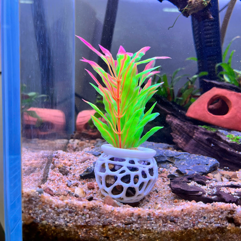Aquarium Plant Pot Holder, Plant Holder For Aquatic Plants, Aquarium Safe Plastic