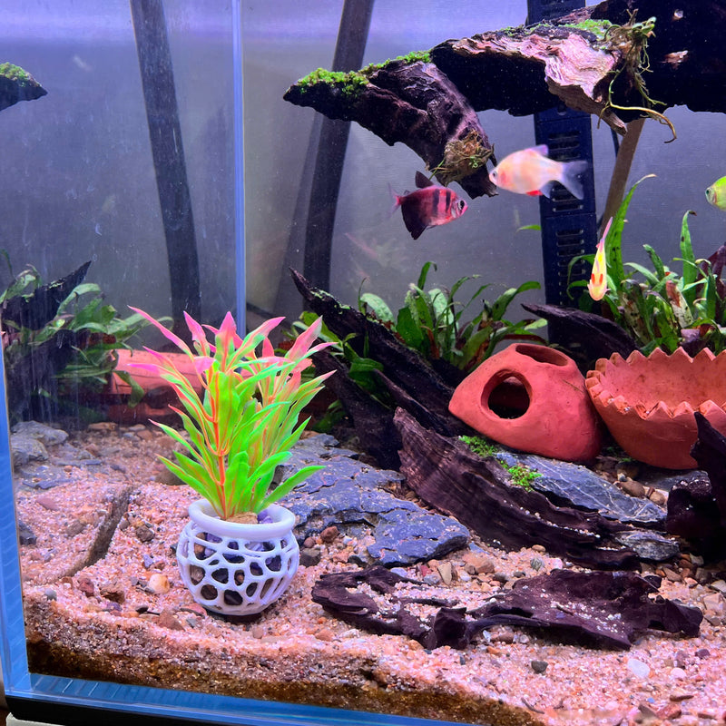 Aquarium Plant Pot Holder, Plant Holder For Aquatic Plants, Aquarium Safe Plastic