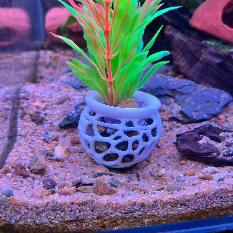 Aquarium Plant Pot Holder, Plant Holder For Aquatic Plants, Aquarium Safe Plastic
