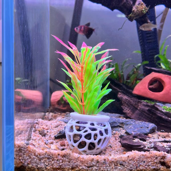 Aquarium Plant Pot Holder, Plant Holder For Aquatic Plants, Aquarium Safe Plastic