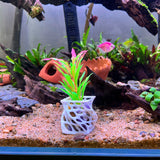 Plant Holder For Aquatic Plants,Unique Designed Aquarium Plant Pot, Aquarium Safe Plastic