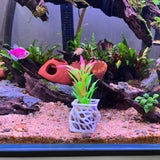 Plant Holder For Aquatic Plants,Unique Designed Aquarium Plant Pot, Aquarium Safe Plastic